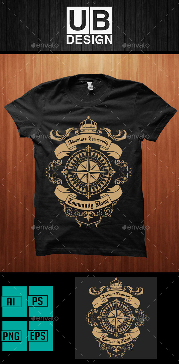 GraphicRiver Adventure Community Shirt 9697039 GraphicRiver Adventure Community Shirt 9697039