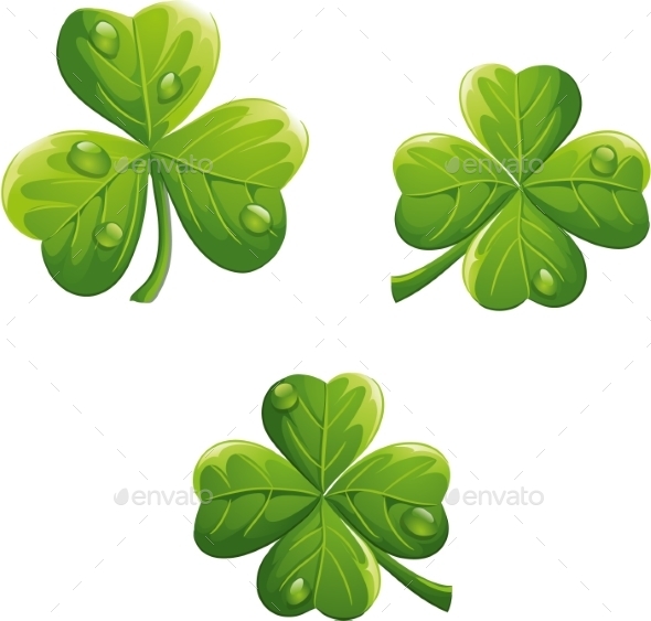 GraphicRiver St Patricks Day Clovers 9697216 GraphicRiver St Patricks Day Clovers 9697216