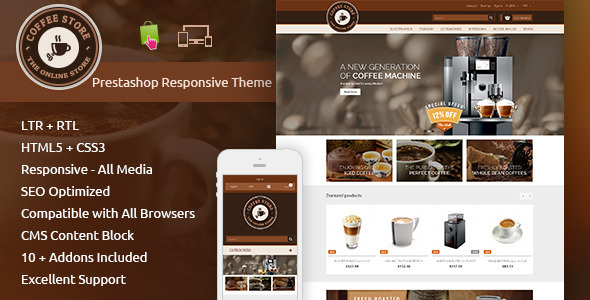 coffee - prestashop responsive theme 