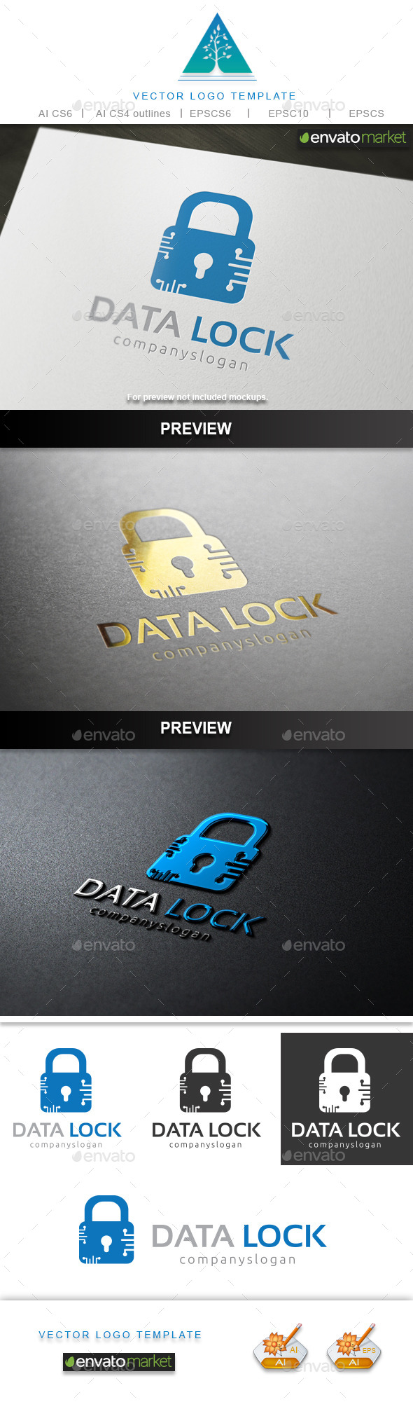 GraphicRiver Data Lock Logo 9698331 GraphicRiver Data Lock Logo 9698331