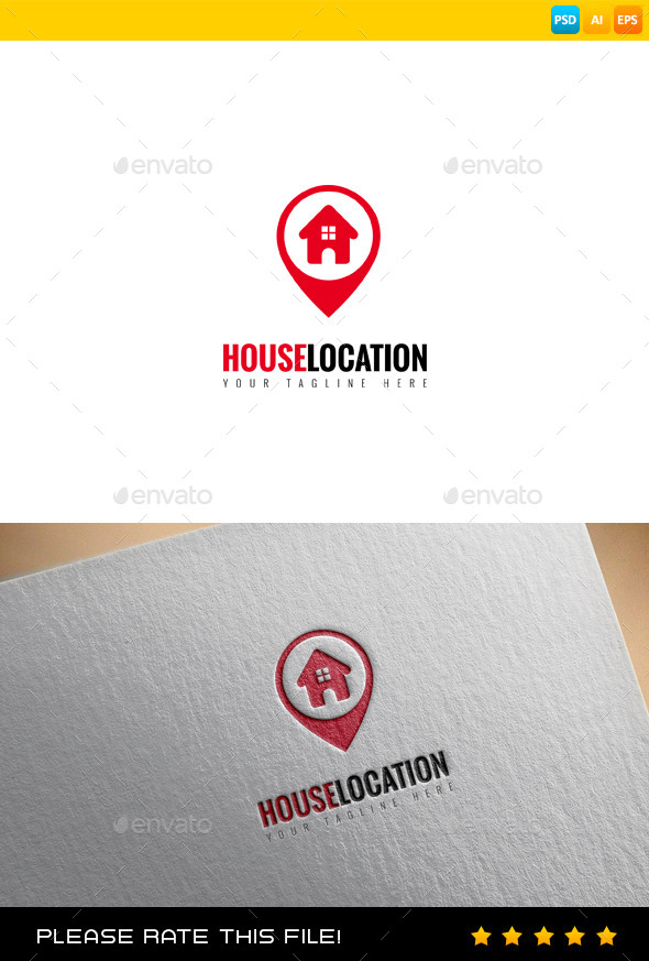 GraphicRiver House Location Logo 9698678 GraphicRiver House Location Logo 9698678
