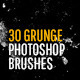 30 Grunge Photoshop Brushes