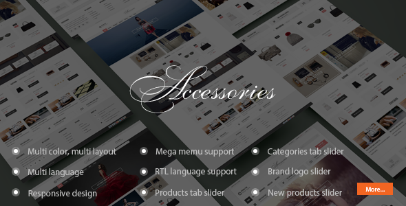 accessories - responsive prestashop theme 