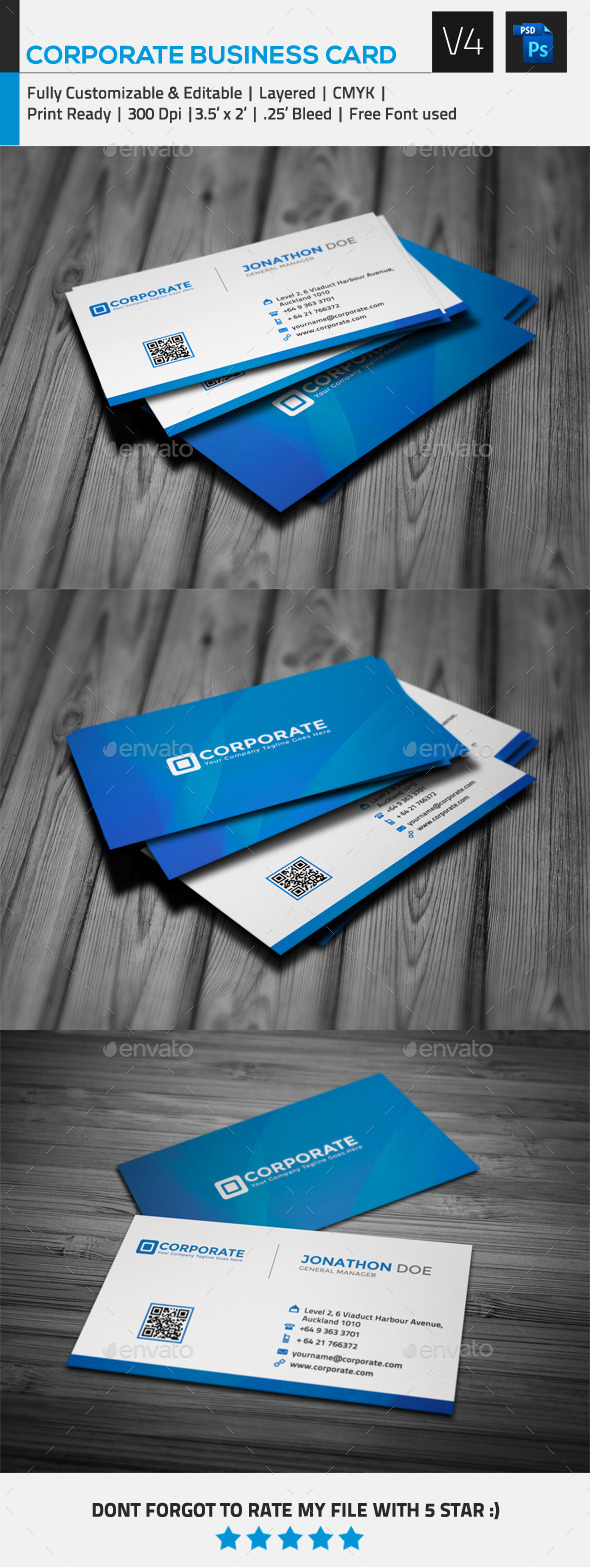 GraphicRiver Corporate Business Card V4 9699669 GraphicRiver Corporate Business Card V4 9699669