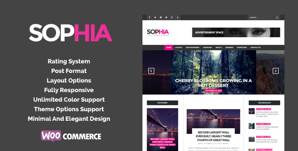 Sofia - An Elegant Magazine WordPress Theme - Personal Blog / Magazine