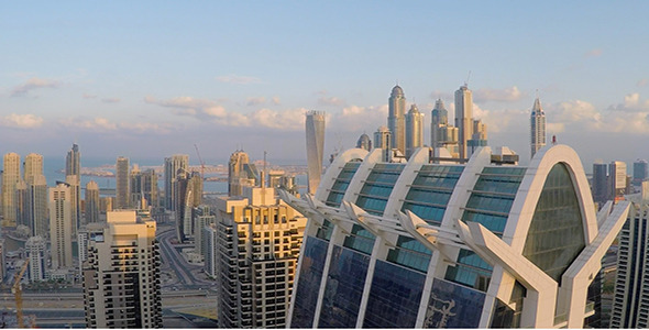 VideoHive Drone Flying High Over Towers 9700801 VideoHive Drone Flying High Over Towers 9700801