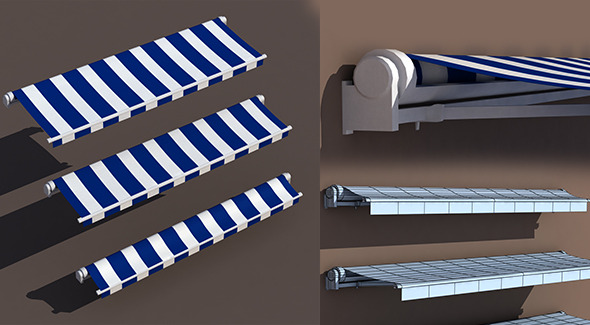 3DOcean Awning 3 types 9700814 3DOcean Awning 3 types 9700814