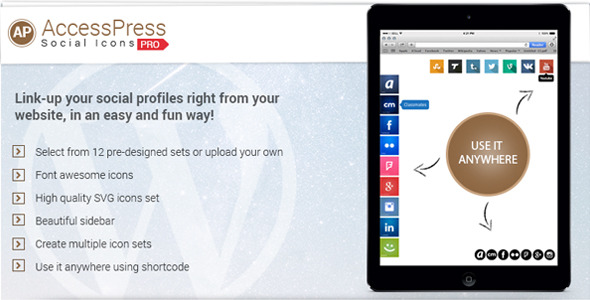 CodeCanyon AccessPress Social Icons Pro 9700839 CodeCanyon AccessPress Social Icons Pro 9700839