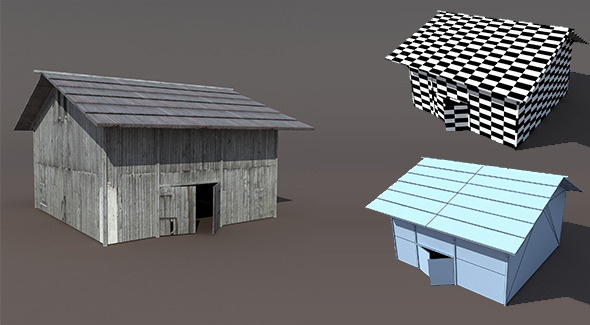 3DOcean Old Barn Low poly 3D Model 9700936 3DOcean Old Barn Low poly 3D Model 9700936