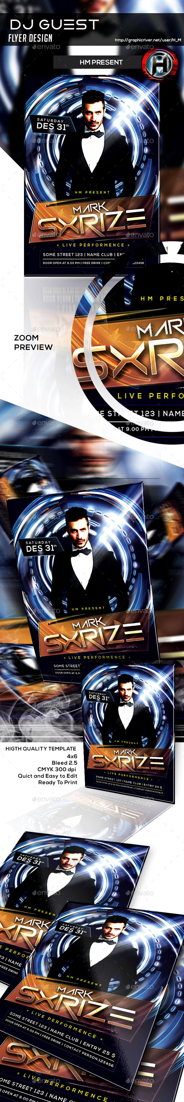 GraphicRiver Guest Dj Flyer Design 9701638 GraphicRiver Guest Dj Flyer Design 9701638