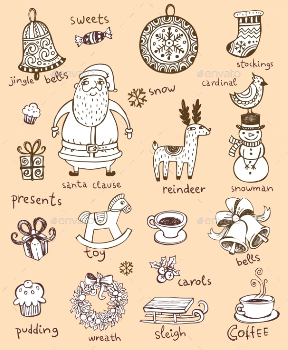 GraphicRiver Christmas Doodle Symbols 9702203 GraphicRiver Christmas Doodle Symbols 9702203