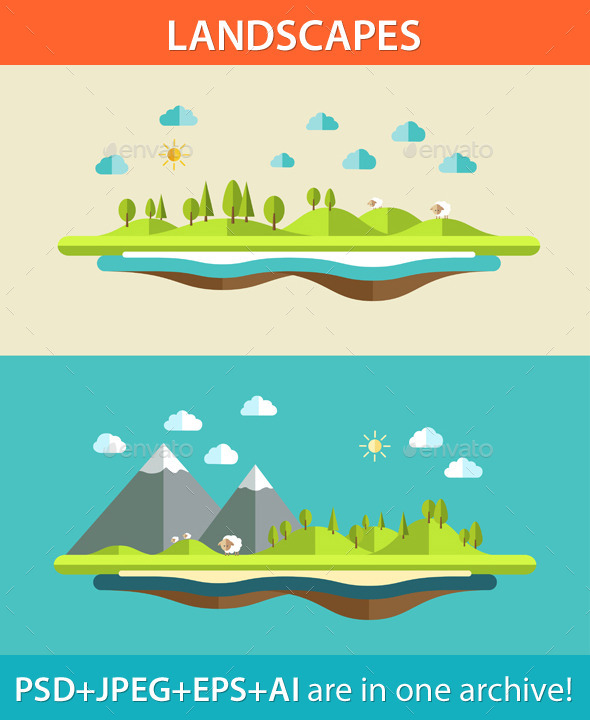 GraphicRiver Landscape Concept 9685448 GraphicRiver Landscape Concept 9685448