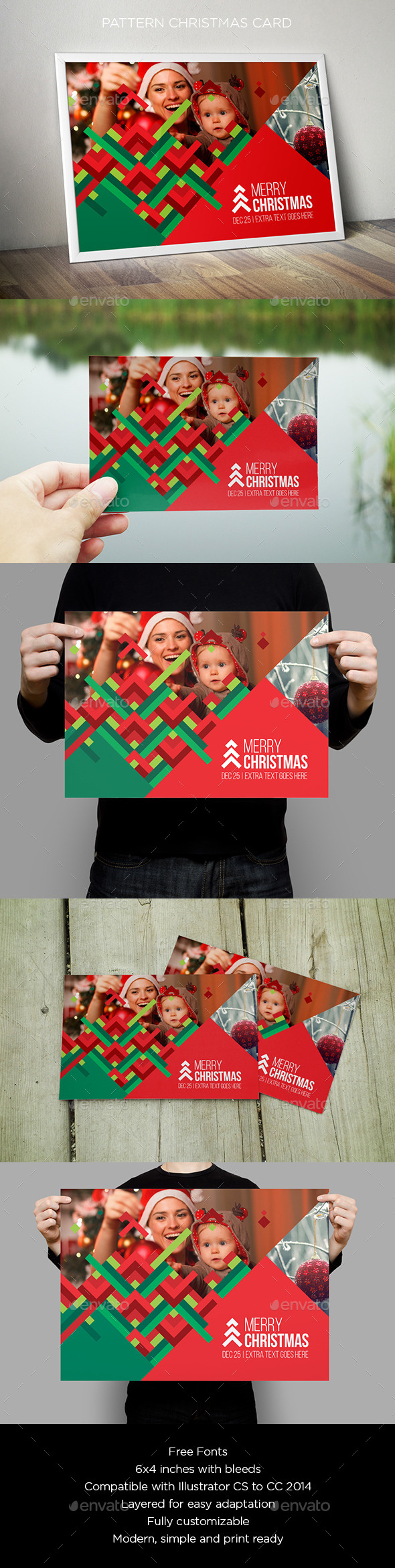 GraphicRiver Pattern Christmas Card 9658603 GraphicRiver Pattern Christmas Card 9658603