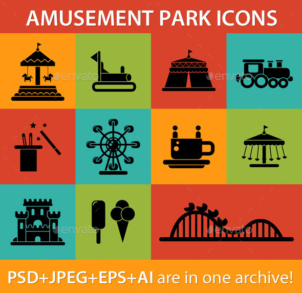 GraphicRiver Amusement Park 9685259 GraphicRiver Amusement Park 9685259