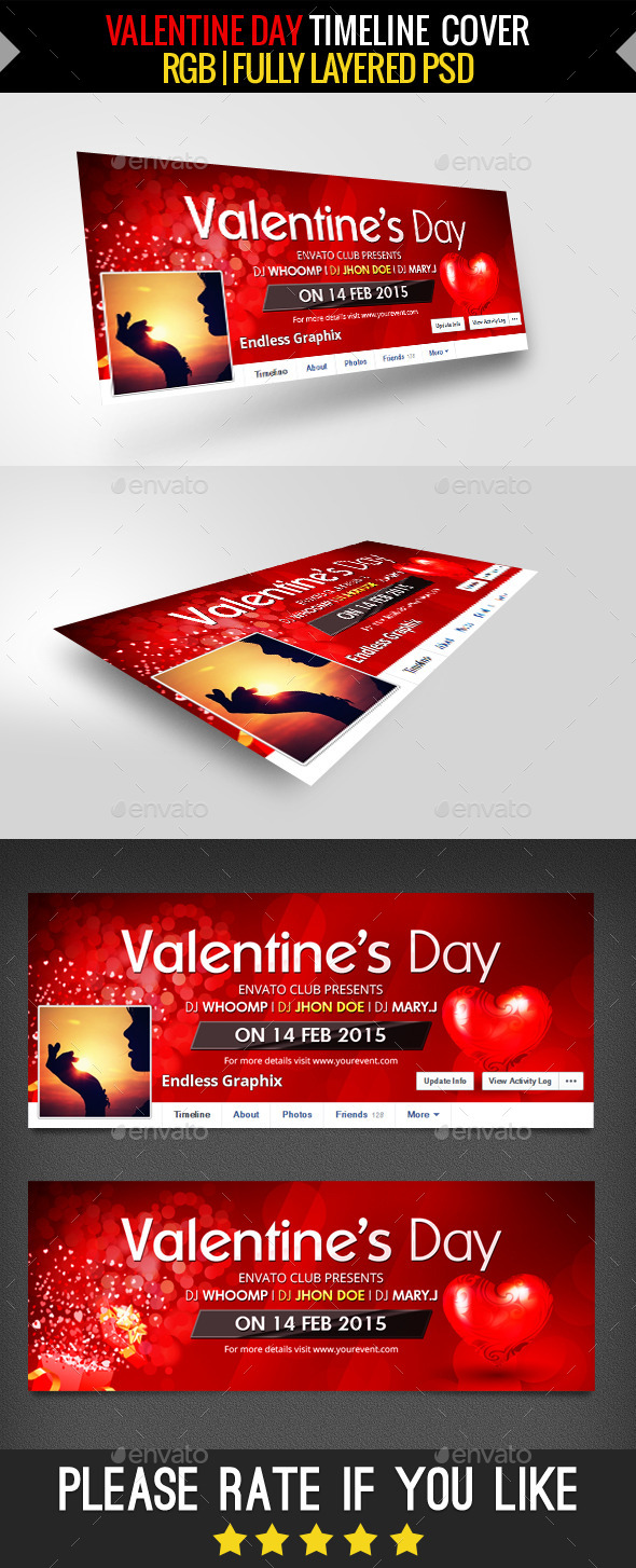 Valentine Day Facebook Cover