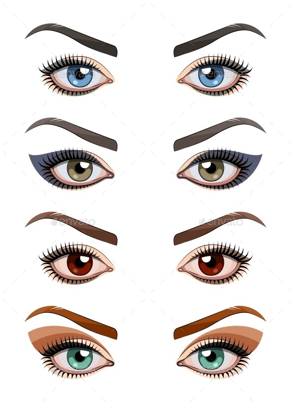 GraphicRiver Womans Eyes with Make-Up 9704535 GraphicRiver Womans Eyes with Make-Up 9704535