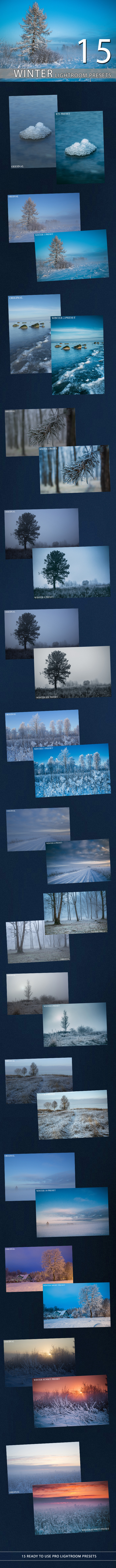 GraphicRiver 15 Winter Lightroom Premium Presets 9704954 GraphicRiver 15 Winter Lightroom Premium Presets 9704954