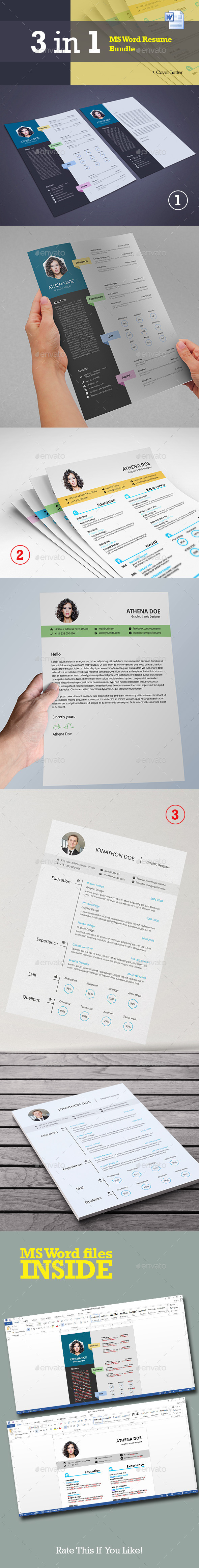 GraphicRiver MS Word CV Bundle 9705186 GraphicRiver MS Word CV Bundle 9705186