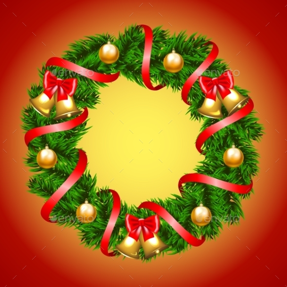GraphicRiver Christmas Fir-Tree Wreath 9705355 GraphicRiver Christmas Fir-Tree Wreath 9705355