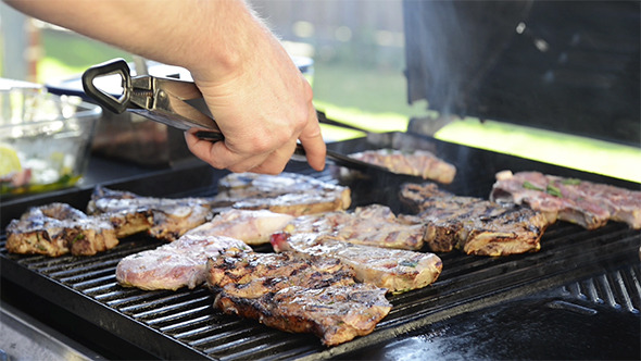 VideoHive BBQ Grilling Lamb Chops 9705519 VideoHive BBQ Grilling Lamb Chops 9705519