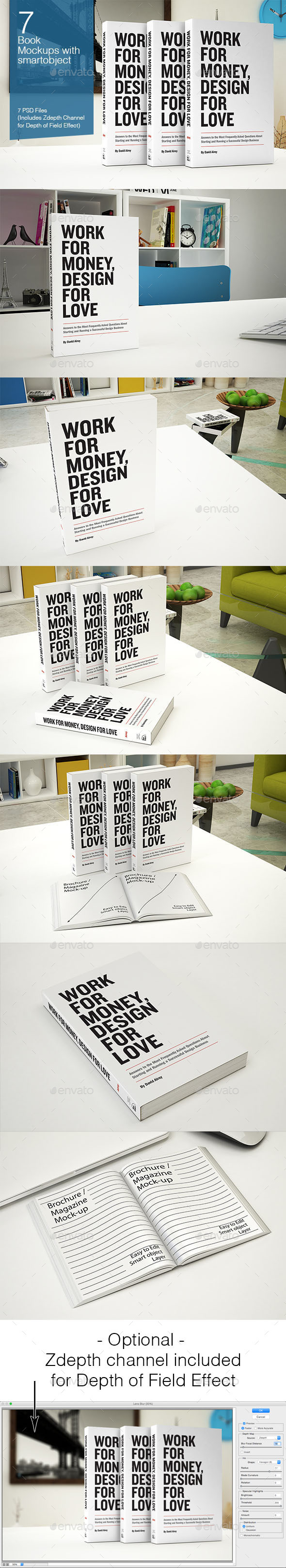 GraphicRiver Book Mockup 7 Poses 9705945 GraphicRiver Book Mockup 7 Poses 9705945