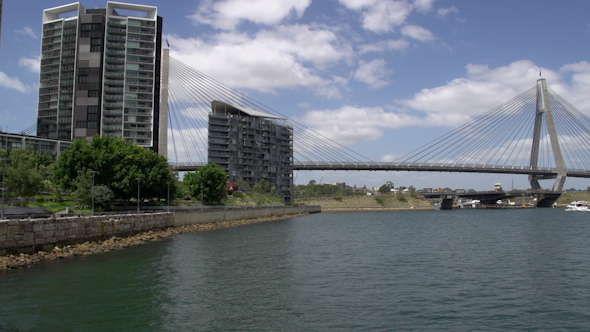 VideoHive Pan From The The Anzac Bridge In Sydney 9706319 VideoHive Pan From The The Anzac Bridge In Sydney 9706319