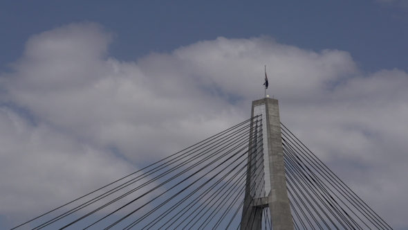 VideoHive Airplane Flying By The Anzac Bridge In Sydney 9706320 VideoHive Airplane Flying By The Anzac Bridge In Sydney 9706320
