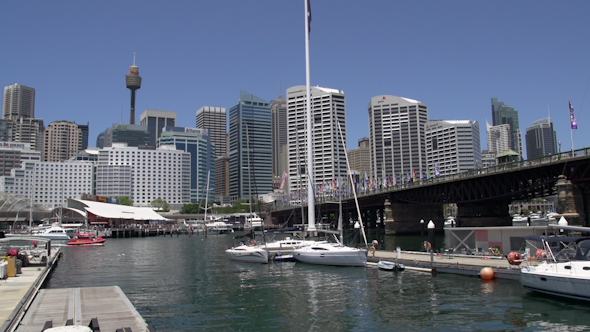 VideoHive Darling Harbour View From The National Maritime Museum 9706328 VideoHive Darling Harbour View From The National Maritime Museum 9706328