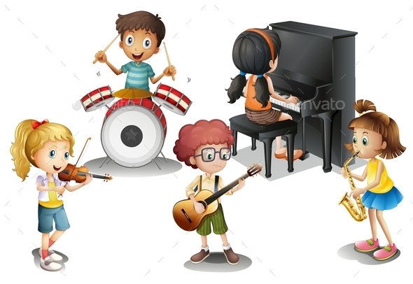 GraphicRiver Group of Talented Kids 9706340 GraphicRiver Group of Talented Kids 9706340