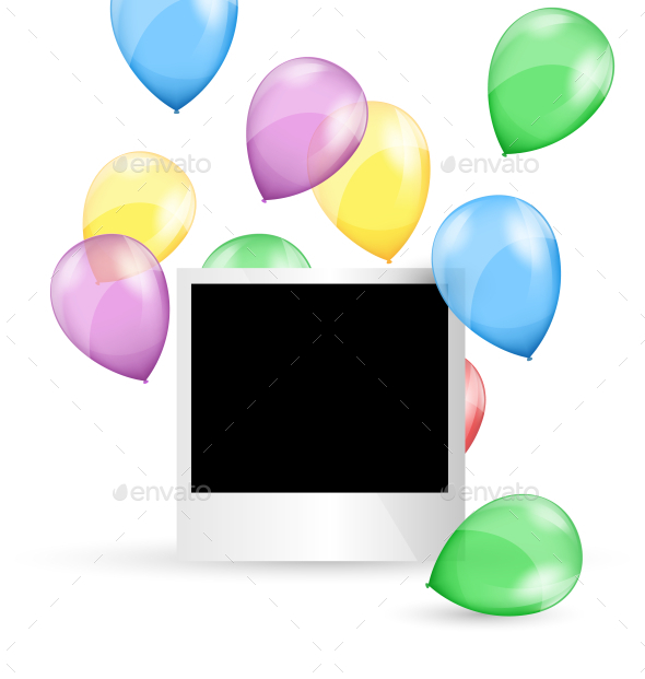 GraphicRiver Festive Photo Frame with Multicolored Air Balls 9706742 GraphicRiver Festive Photo Frame with Multicolored Air Balls 9706742