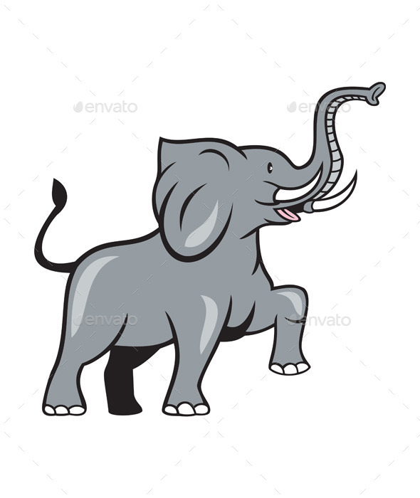 GraphicRiver Elephant Marching Cartoon 9707736 GraphicRiver Elephant Marching Cartoon 9707736