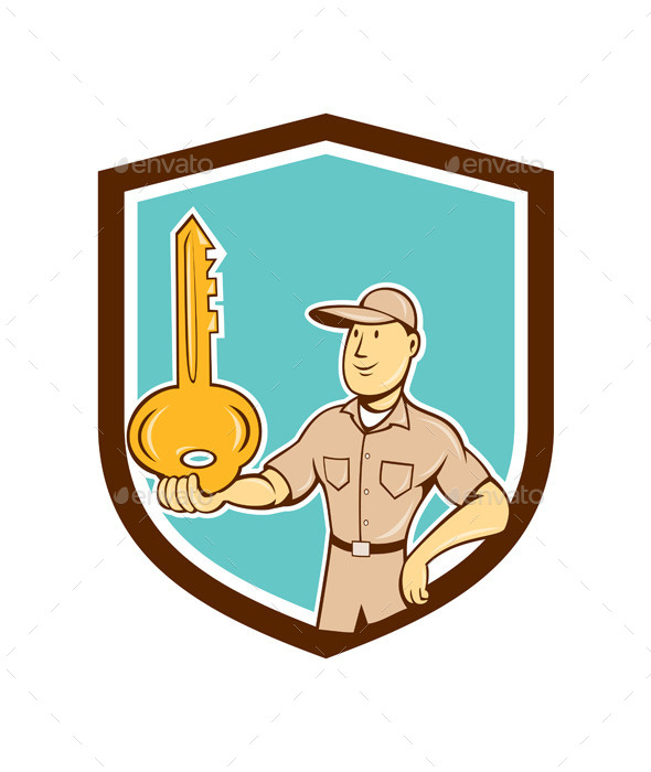 GraphicRiver Locksmith Balancing Key Palm Cartoon 9707969 GraphicRiver Locksmith Balancing Key Palm Cartoon 9707969