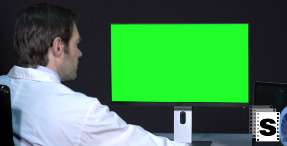 VideoHive Male Doctor Working With Green Screen 9709753 VideoHive Male Doctor Working With Green Screen 9709753