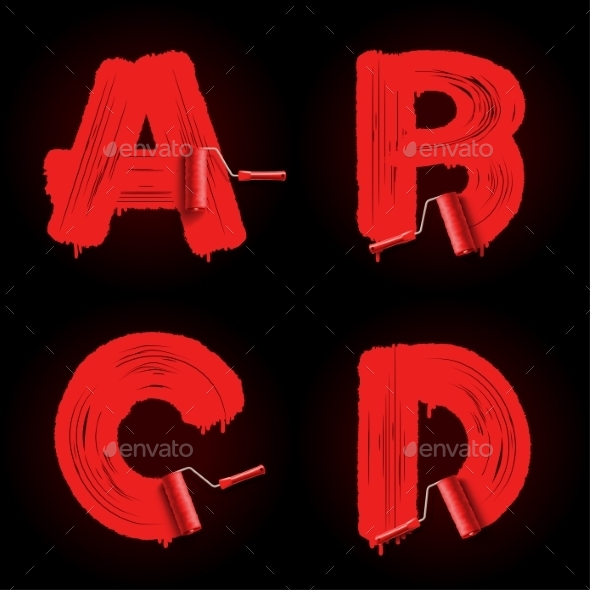 GraphicRiver Roller Brush Font 9709868 GraphicRiver Roller Brush Font 9709868