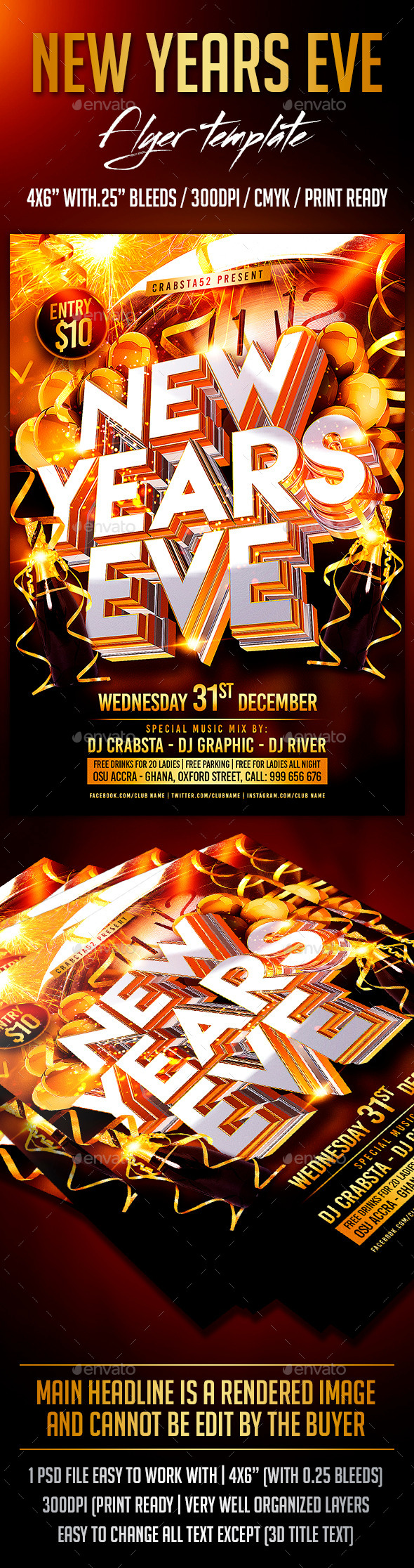 GraphicRiver New Years Eve Flyer Template 9709880 GraphicRiver New Years Eve Flyer Template 9709880