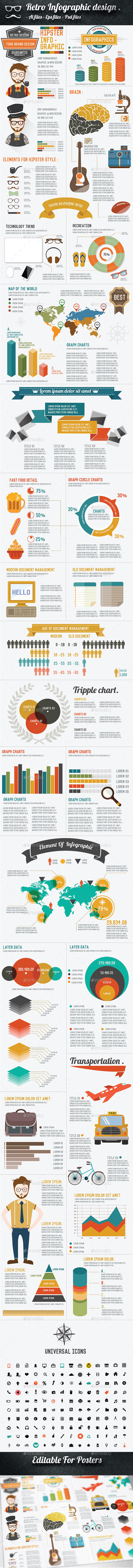 Hipster Infographic Design Hipster Infographic Design