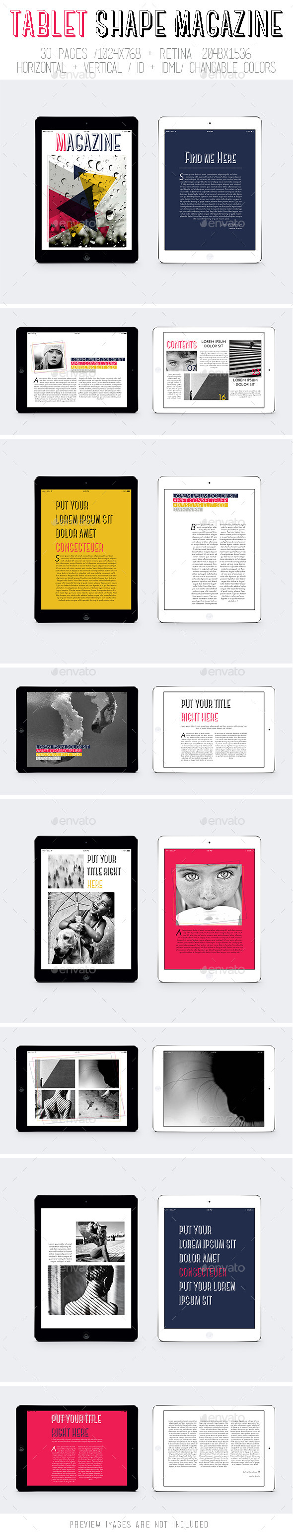 GraphicRiver Ipad & Tablet Shape Magazine 9710521 GraphicRiver Ipad & Tablet Shape Magazine 9710521