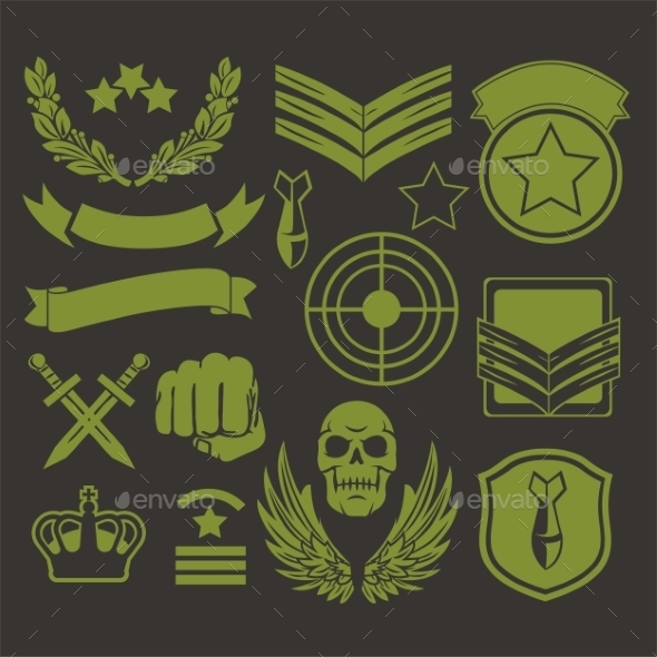 GraphicRiver Special Unit Military Patches 9711062 GraphicRiver Special Unit Military Patches 9711062