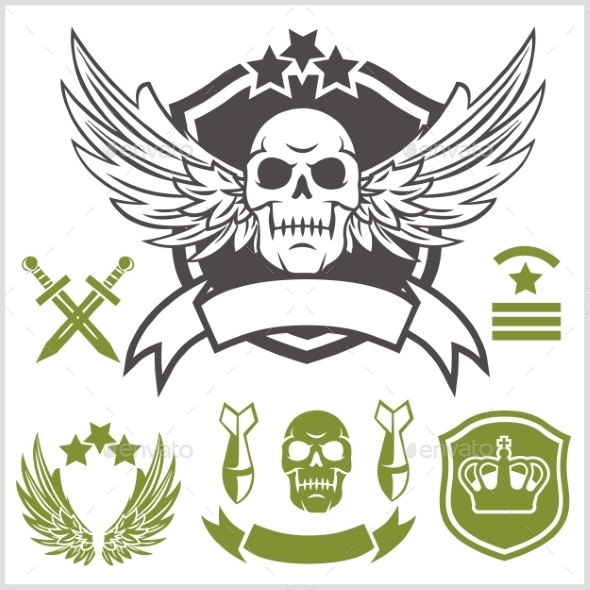 GraphicRiver Special Unit Military Patches 9711064 GraphicRiver Special Unit Military Patches 9711064
