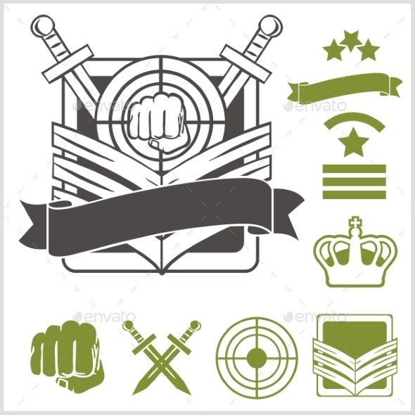 GraphicRiver Special Unit Military Patches 9711065 GraphicRiver Special Unit Military Patches 9711065