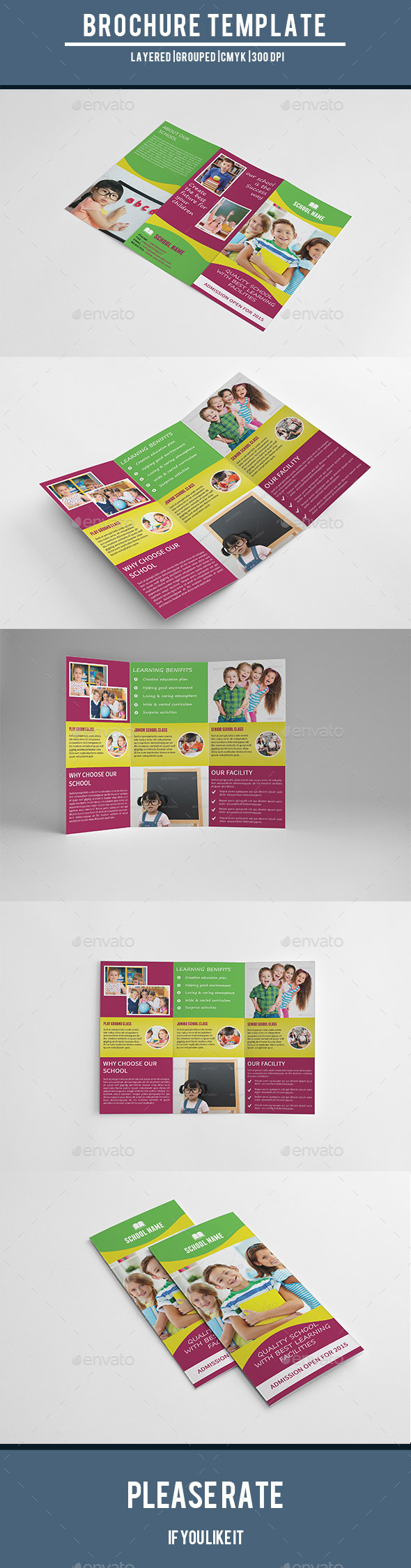 GraphicRiver Kids School Admission Trifold Brochure-V196 9711558 GraphicRiver Kids School Admission Trifold Brochure-V196 9711558
