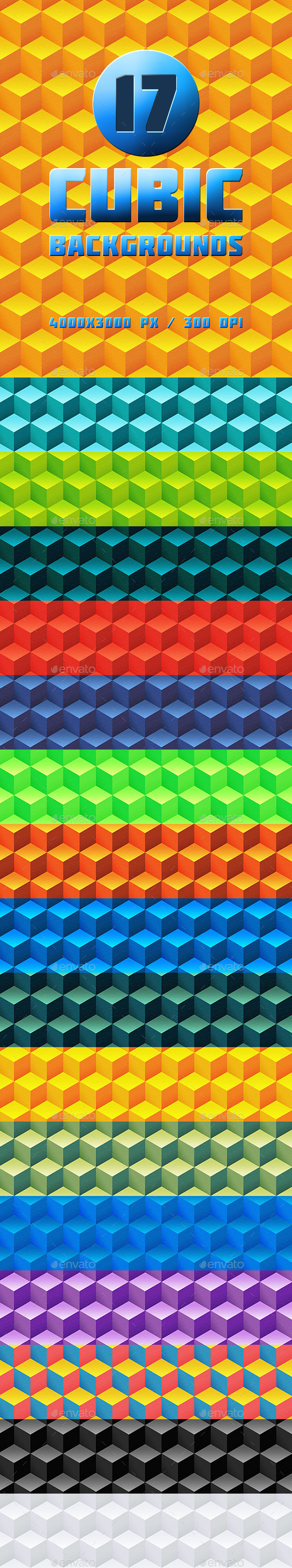 GraphicRiver 17 Cubic Backgrounds 9711806 GraphicRiver 17 Cubic Backgrounds 9711806