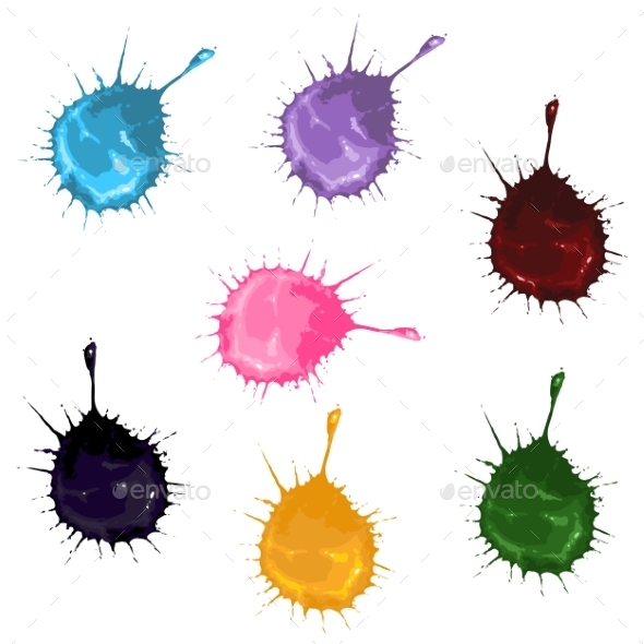 GraphicRiver Set of Color Cartoon Spots 9711858 GraphicRiver Set of Color Cartoon Spots 9711858