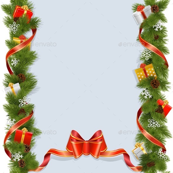 Christmas Background with Gifts Christmas Background with Gifts