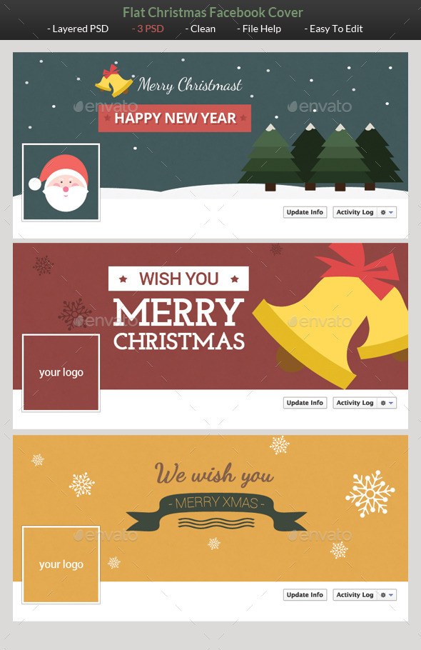 GraphicRiver Flat Christmas Facebook Timeline Cover 9712832 GraphicRiver Flat Christmas Facebook Timeline Cover 9712832
