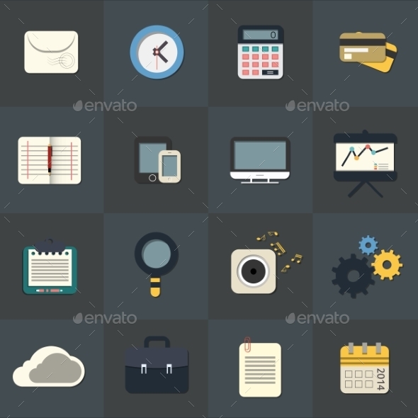 Flat Icons for Web and Mobile Applications (Web)