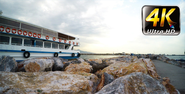 VideoHive Ferryboat and Rocks 9714022 VideoHive Ferryboat and Rocks 9714022