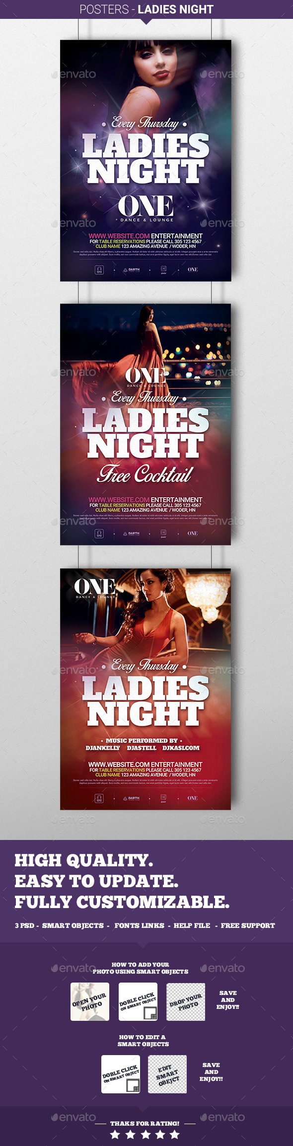 GraphicRiver Posters Ladies Night 9714291 GraphicRiver Posters Ladies Night 9714291