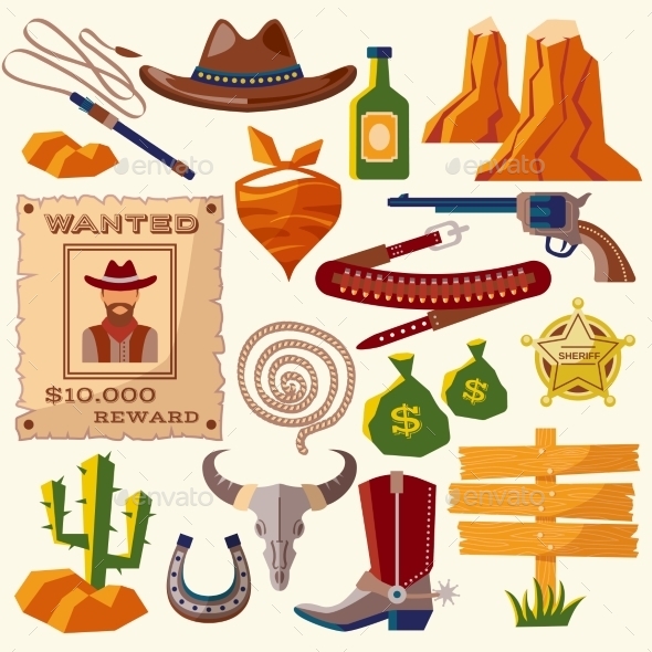 Cowboy Icons (Decorative)