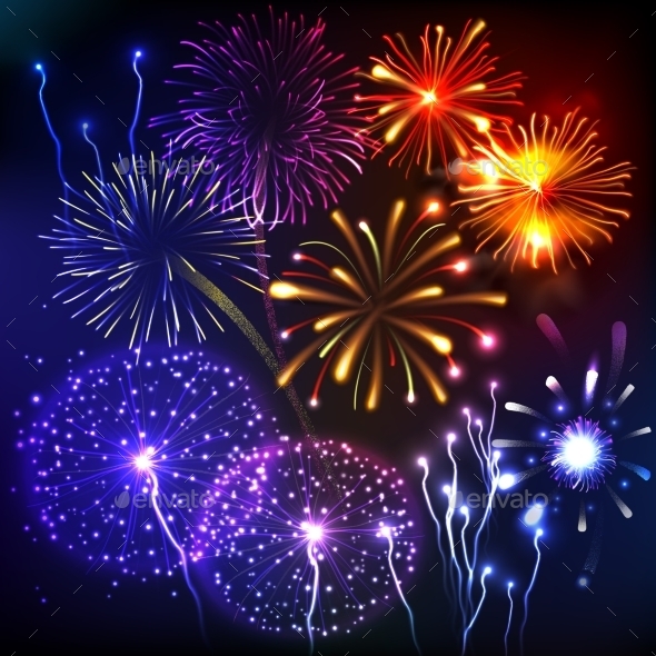 Fireworks Show Background (Backgrounds)